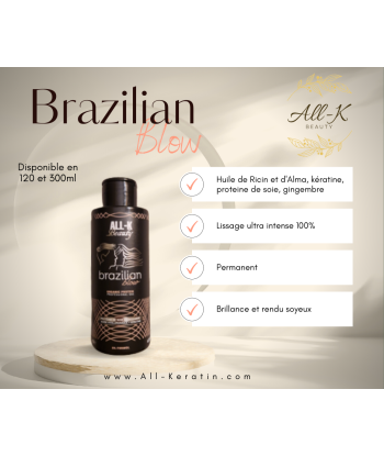 Brazilian Blow - All-K Beauty lissage indien plus qu'un jeu 