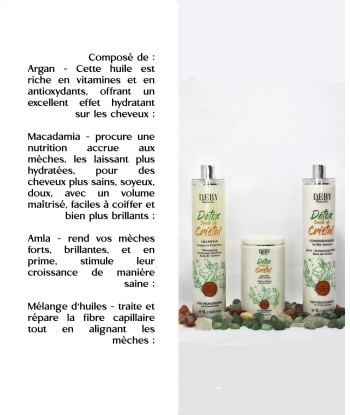 Trio Detox - Bain de Cristal - Deby Hair 3x 1Litre en stock