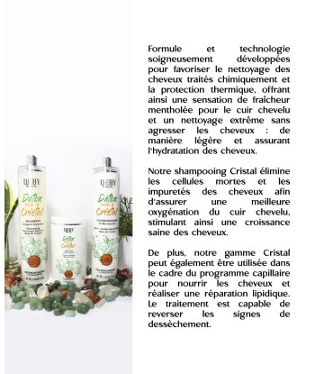 Trio Detox - Bain de Cristal - Deby Hair 3x 1Litre en stock