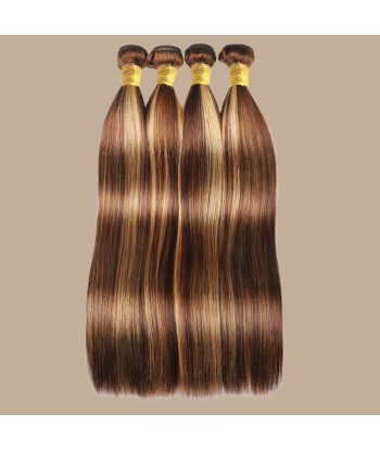 Kudonta neitsyt hiukset ihmisen hiukset suora 7A Medium Brown Blond P4/27 100 Gr 100 Gr en stock