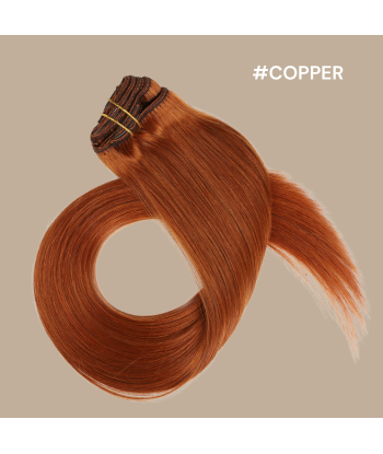 Extensão para Clips Premium Russian Hair Copper hantent personnes