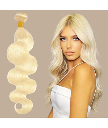 Veving av jomfruhår fra mennesker Body Wave7a blond platinum 613 100 gr de pas cher