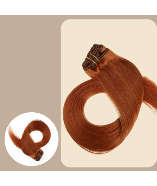 Utvidelse til Clips Premium Russian Hair Copper pas chere