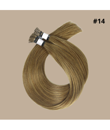 50 Premium Keratin Extensions Rett med I-Tip 14 solde