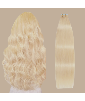 Extensões Adesivas / fitas lisas Cabelo Russo Premium 24 pas chere