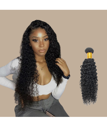 Vävning Virgin Hair Human Hair Kinky Curly 7A Mörkbrun 1B 100 Gr les ligaments