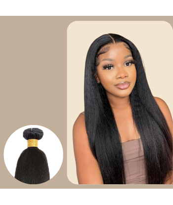 Vävning Virgin Human Hair Yaki Straight 7A Mörkbrun 1B 100 Gr acheter