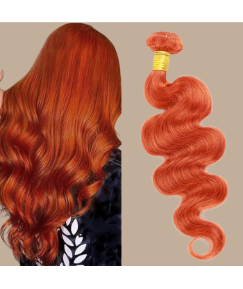 Tissage Cheveux Vierge Human Hair Body Wave 7A Ginger 350  100 Gr Véritable concentré