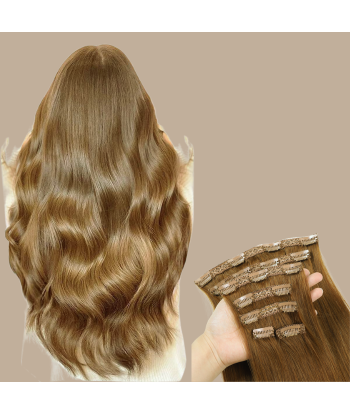 Förlängning till Clips Premium Russian Hair plus qu'un jeu 