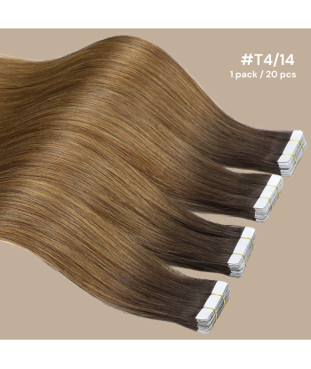 Extensões Adesivas / tapes lisas Premium Russian Hair T4/14 vente chaude votre 