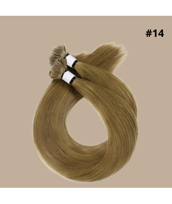 100 Keratin Extensions Rakt Premium Med Platt Spets 14 sur le site 