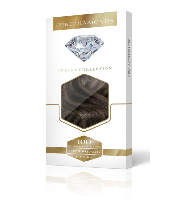 CLIP-IN EXTENSION PURE DIAMONDS LINE Noir & Brun Doré Naturel l'achat 