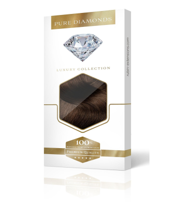 CLIP-IN EXTENSION PURE DIAMONDS LINE Châtain Foncé vente chaude votre 