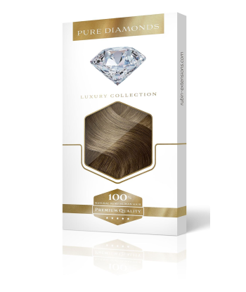 CLIP-IN EXTENSION PURE DIAMONDS LINE Brun Doré Naturel vente chaude votre 