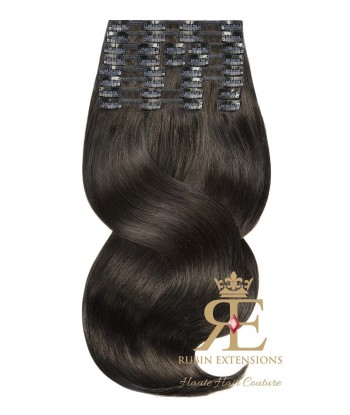 CLIP-IN EXTENSIONS DELUXE LINE Brun Chocolat Foncé une grave pollution 