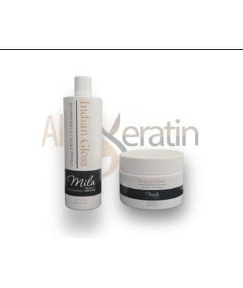 Lot 10 x duo Indian Gloss à l'huile d'Amla - Shampoing 500ml et masque 500g  - All-k Beauty Livraison rapide